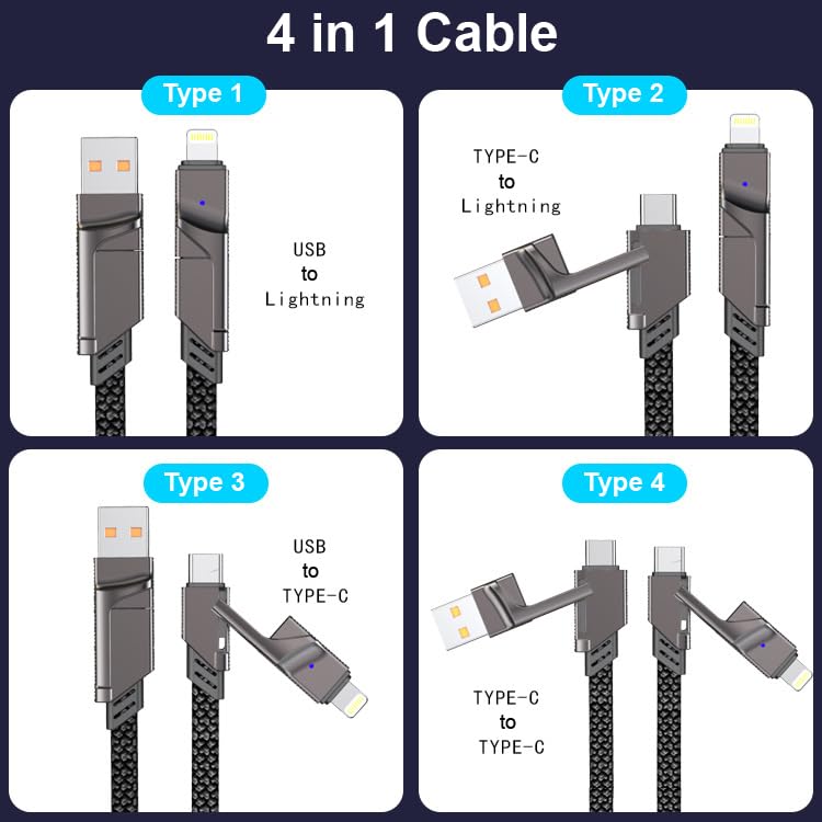 كابل الشحن 4 في1🔋